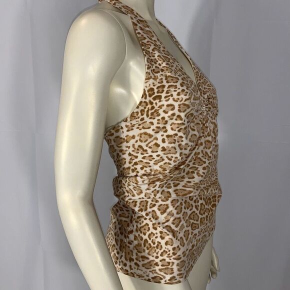 Jones New York Animal Print Halter top - Picture 8 of 11